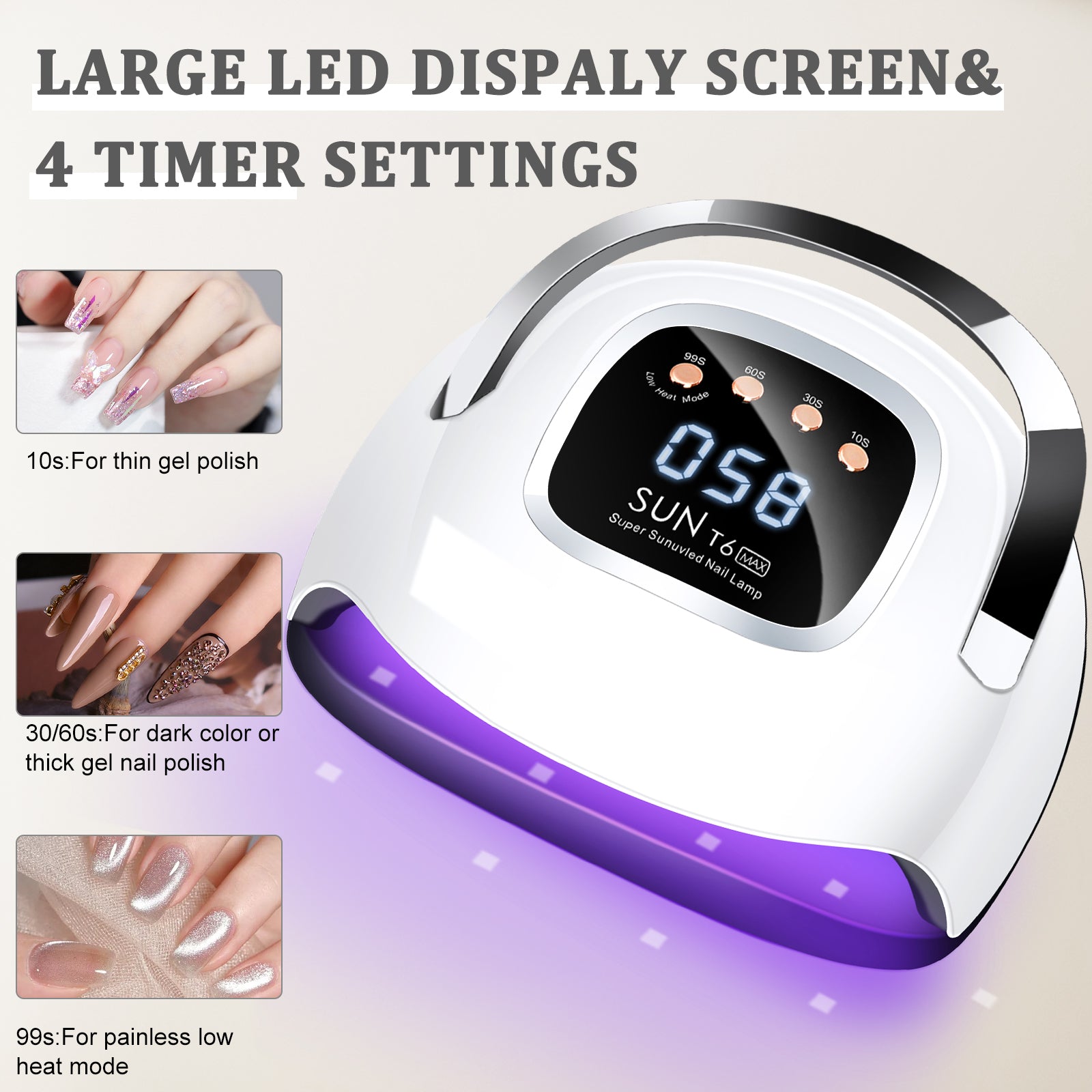 LKEnail SUN T6 MAX UV Nail Lamp Nail Dryer