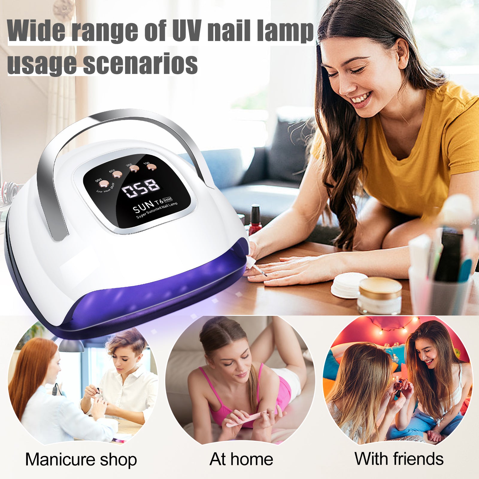 LKEnail SUN T6 MAX UV Nail Lamp Nail Dryer