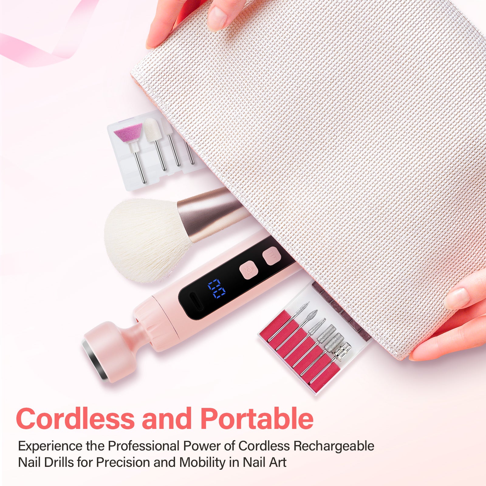 LKEnail UV LED Cordless Nail Drill Pen