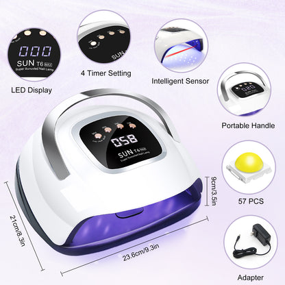 LKEnail SUN T6 MAX UV Nail Lamp Nail Dryer