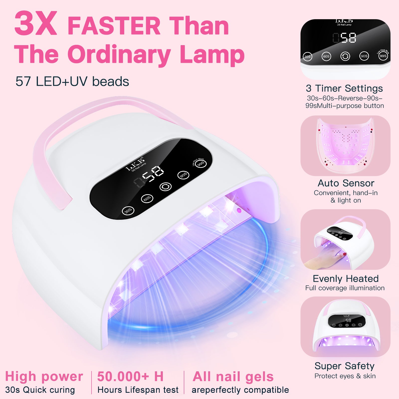 LKEnail D6 nail lamp