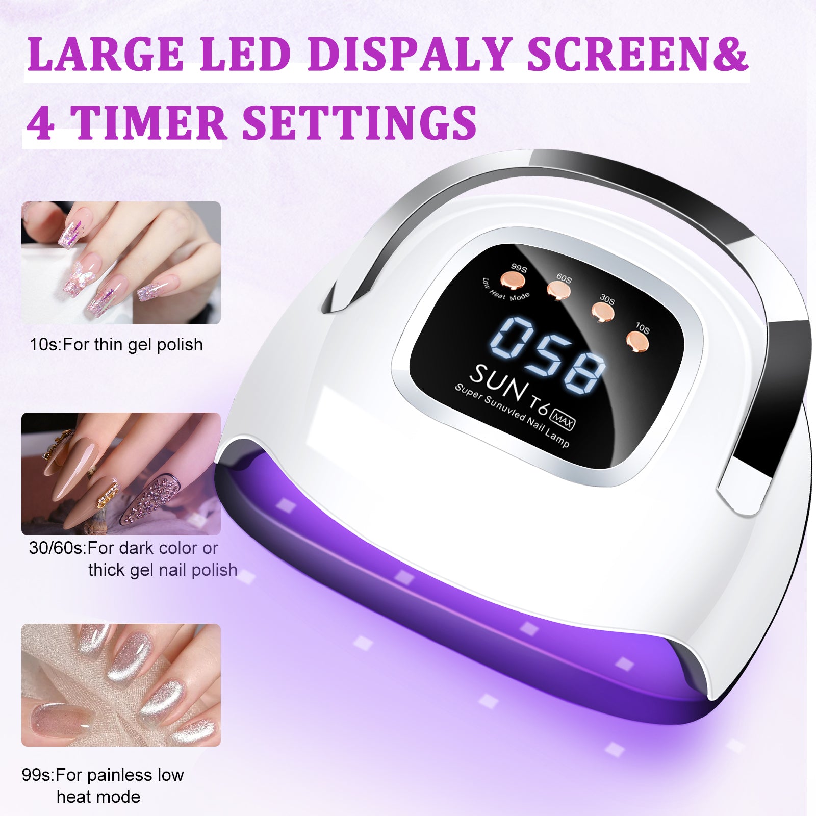 LKEnail SUN T6 MAX UV Nail Lamp Nail Dryer