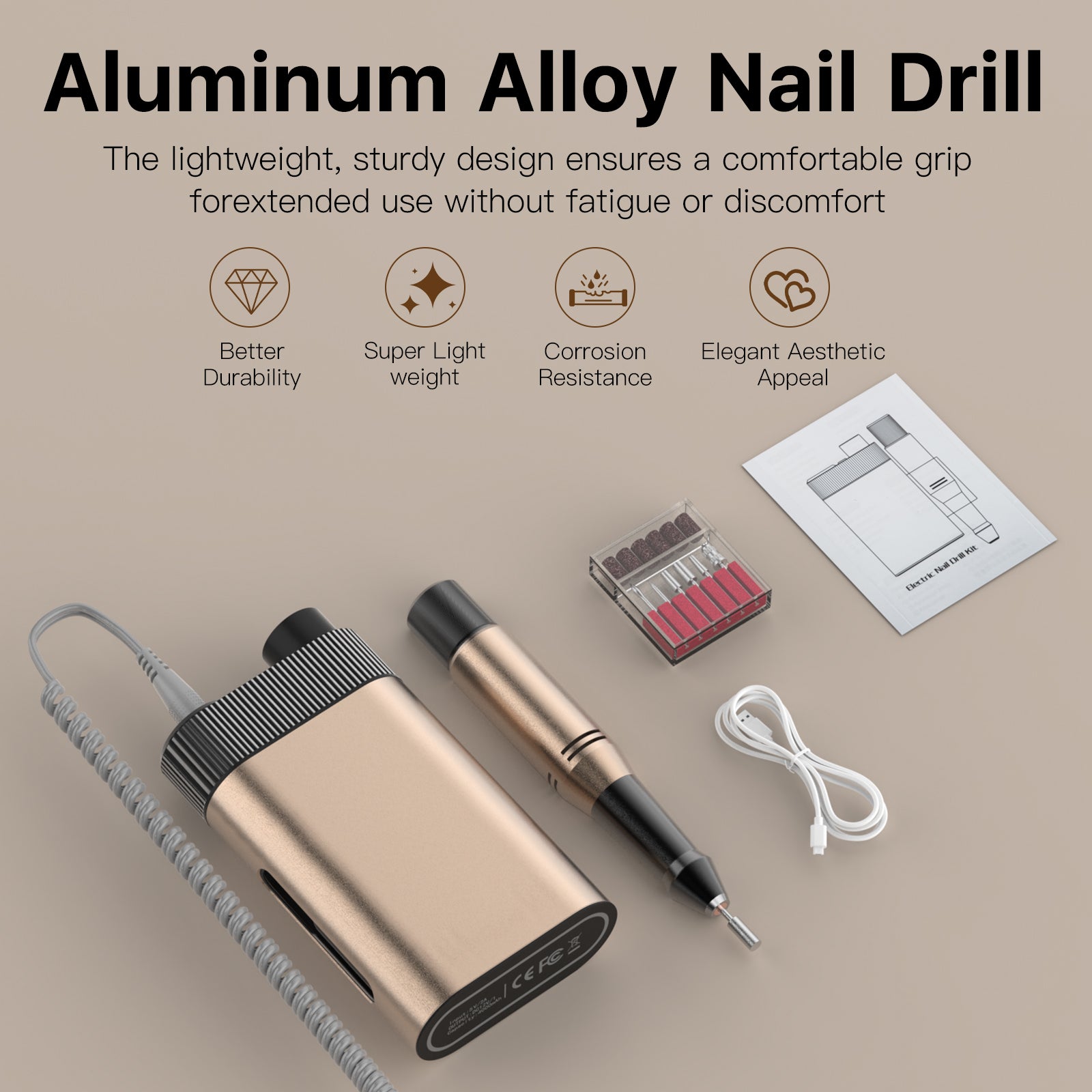 その他 millynail LKEnail Professional Rechargeable 30000 Rpm Nail Drill