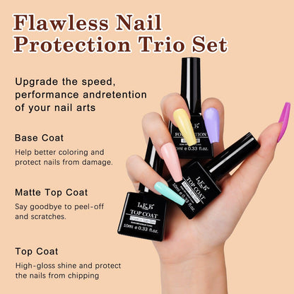 Aurora North Carolina Blue - 6 Color Nail Gel Kit - LKEnail
