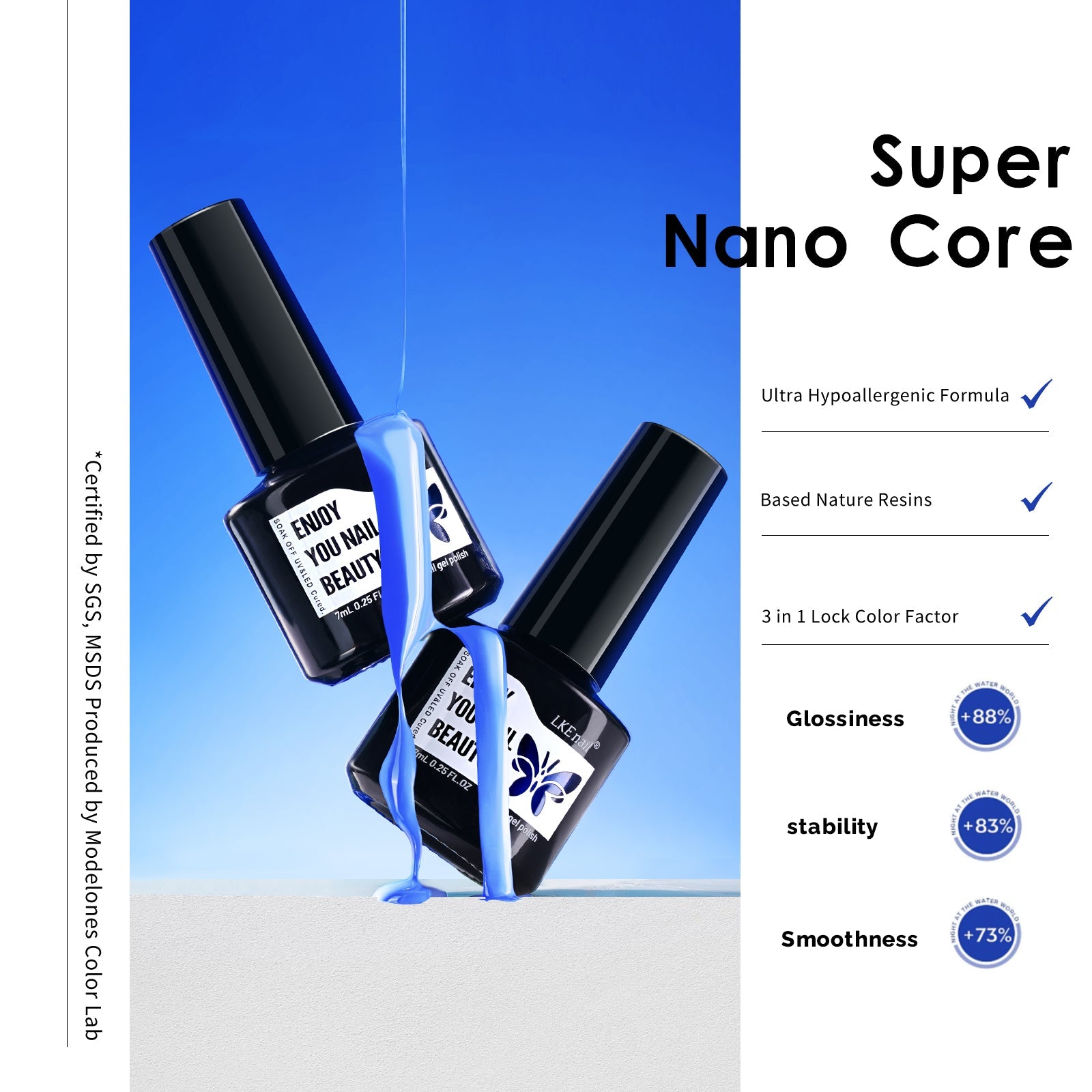 LKEnail Aurora Spectrum - 6 Color Nail Gel Kit - LKEnail