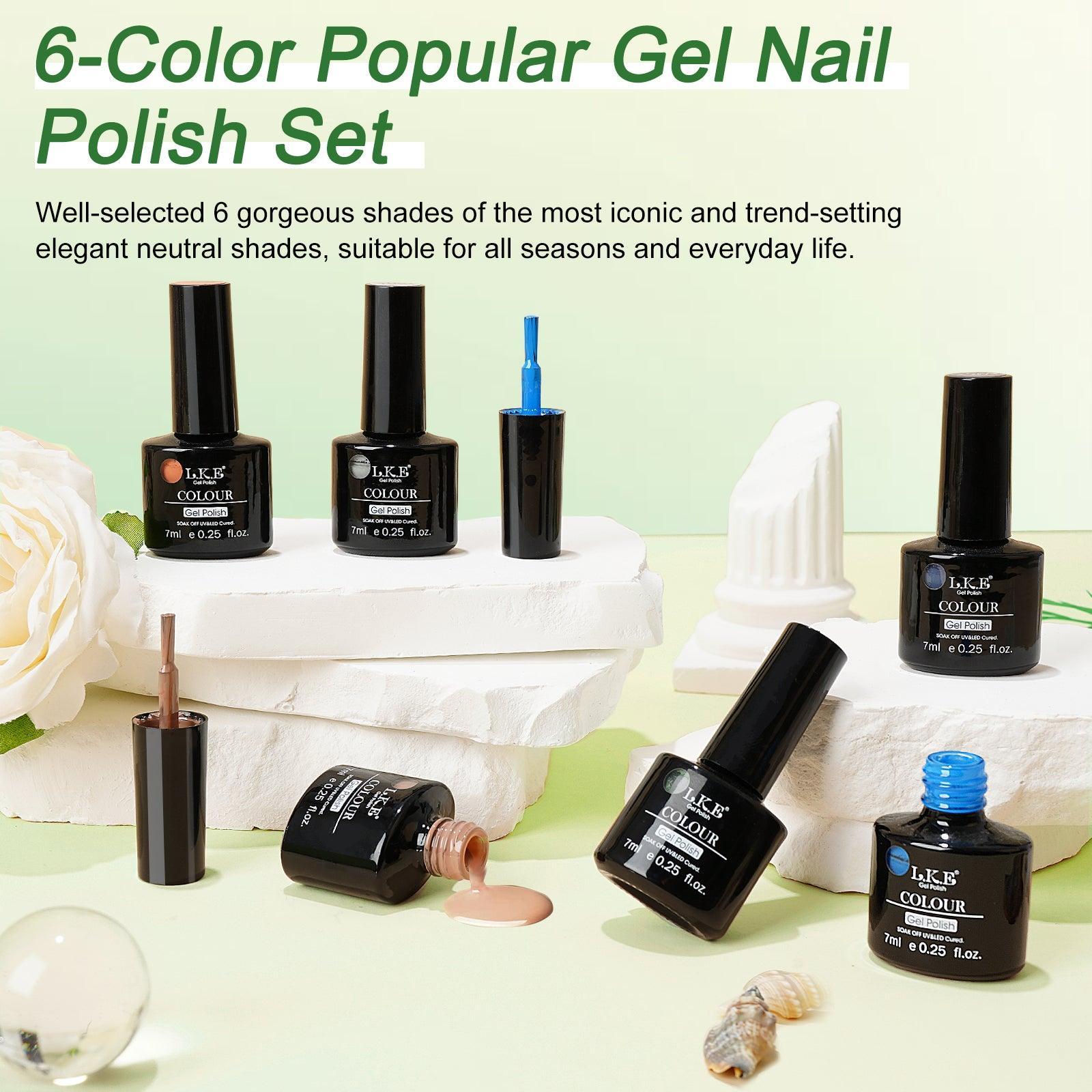 North Carolina Blue - 6 color nail polish - LKEnail